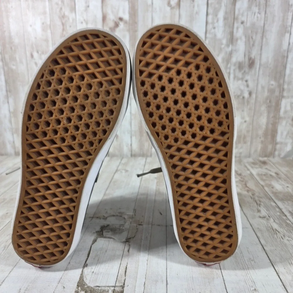 Vans Sk8-Hi High Top Sneakers‎ Brown Suede White Stripe Womens 8 Mens 6.5